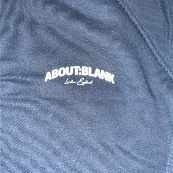 About blank Men's Navy Sweaterworn oncesize s